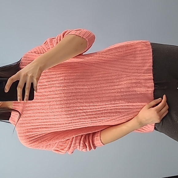 Pink Drop Shoulder Knit Pull Over Sweater Old Navy - Picture 1 of 4